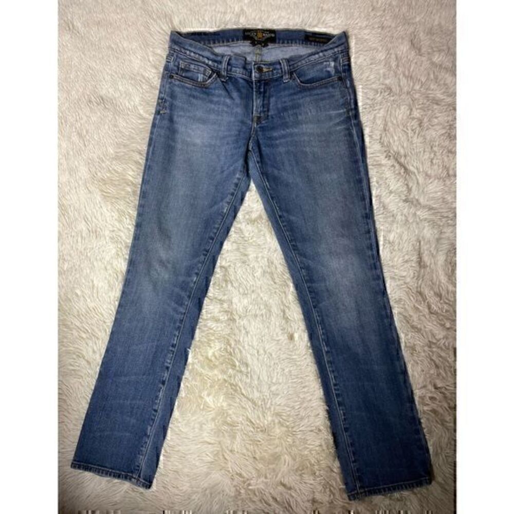 EUC Lucky Brand Distressed Jeans Zoe Skinny Size 8/29